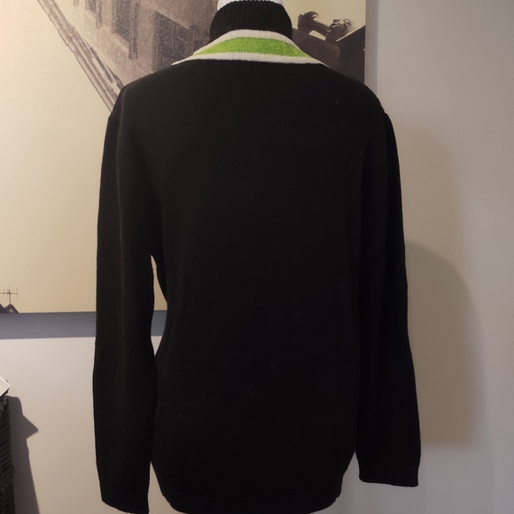 BOGNER Wool Ski Sweater Size Large Navy - Picture 7 of 11